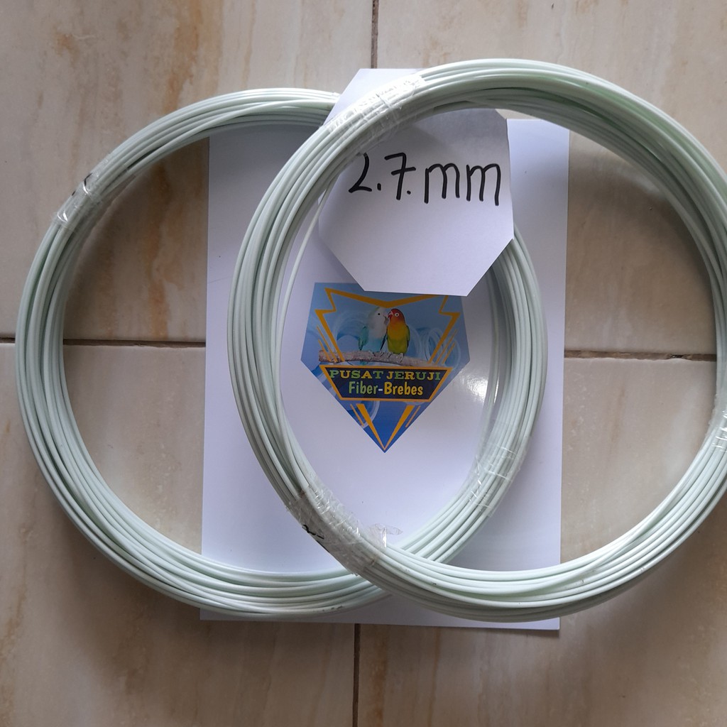 ruji fiber putih ukuran 2,7mm perkilo