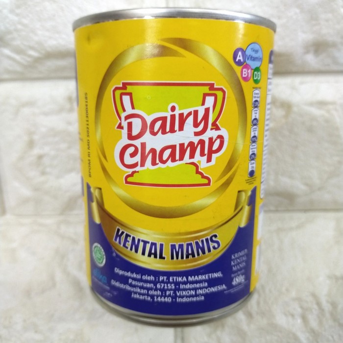 Jual Krimer Kental Manis Dairy Champ Kaleng Gr Indonesia Shopee