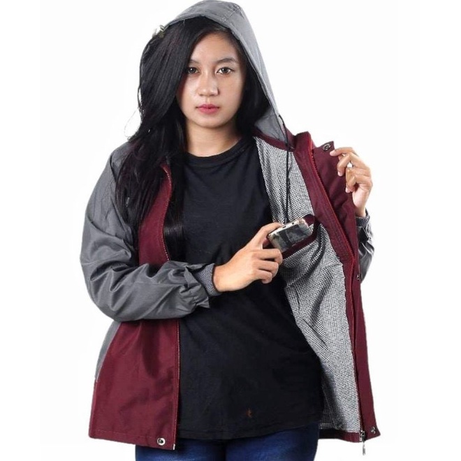 Jaket Wanita Waterproof Anti Air | Jaket Windbreaker Perempuan | Jaket Outdoor Cewek | OOTD Jaket Wanita Premium Quality