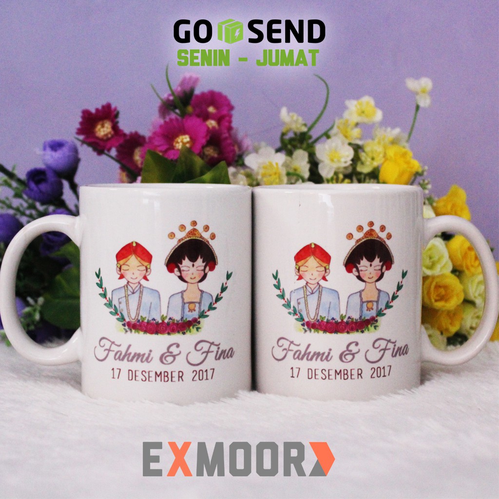 Mug Couple Pengantin Jawa Kado Pernikahan