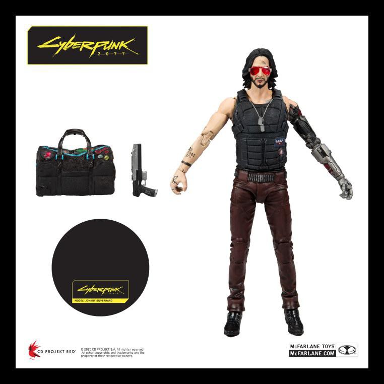 Ready Stok Action Figure Cyberpunk 2077 Series 2 Johnny Silverhand Mcfarlane Toys Action Figure Al1