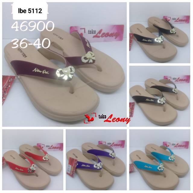  Sandal  jepit new era wanita model  pita lb 5112 Shopee  