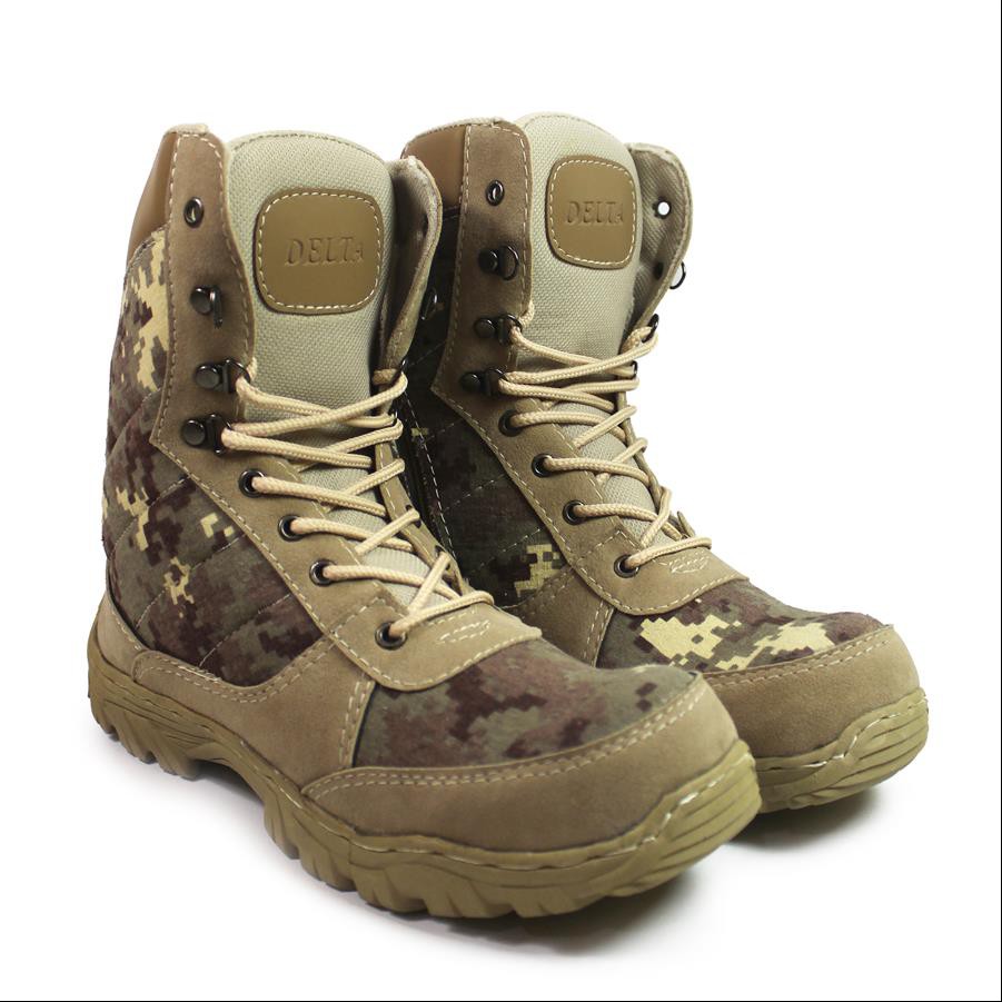COD  BARU Sepatu Pria DELTA Cordura ARMY PDL Boots Safety Tracking Tactial Ujung Besi