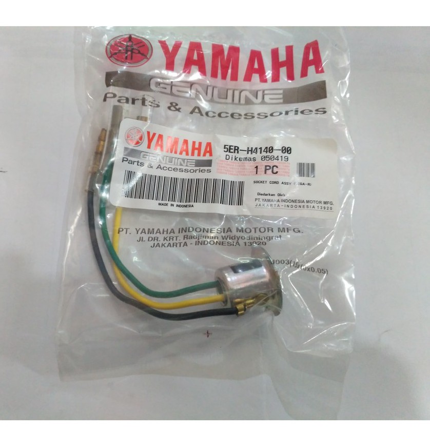 socket soket fiting lampu depan mio crypton vega r zr rr jupiter mx f1zr fizr ori 5ER-H4140-00