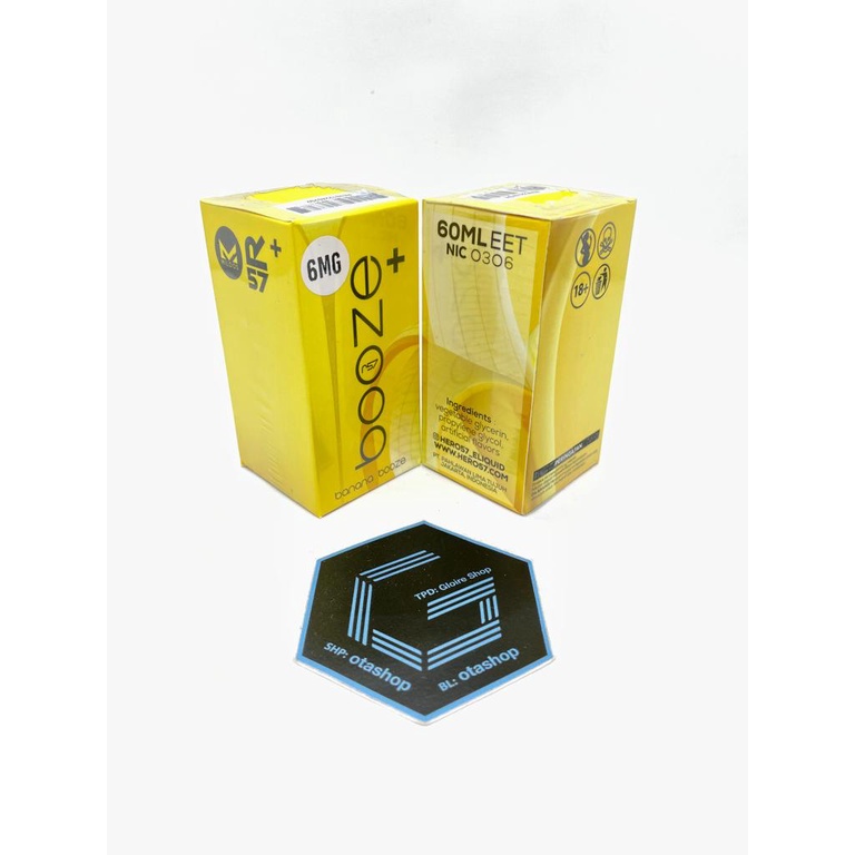 Liquid Booze BANANA 60ML Booze+ BANANA by R57 x Mildos Vape Vapor