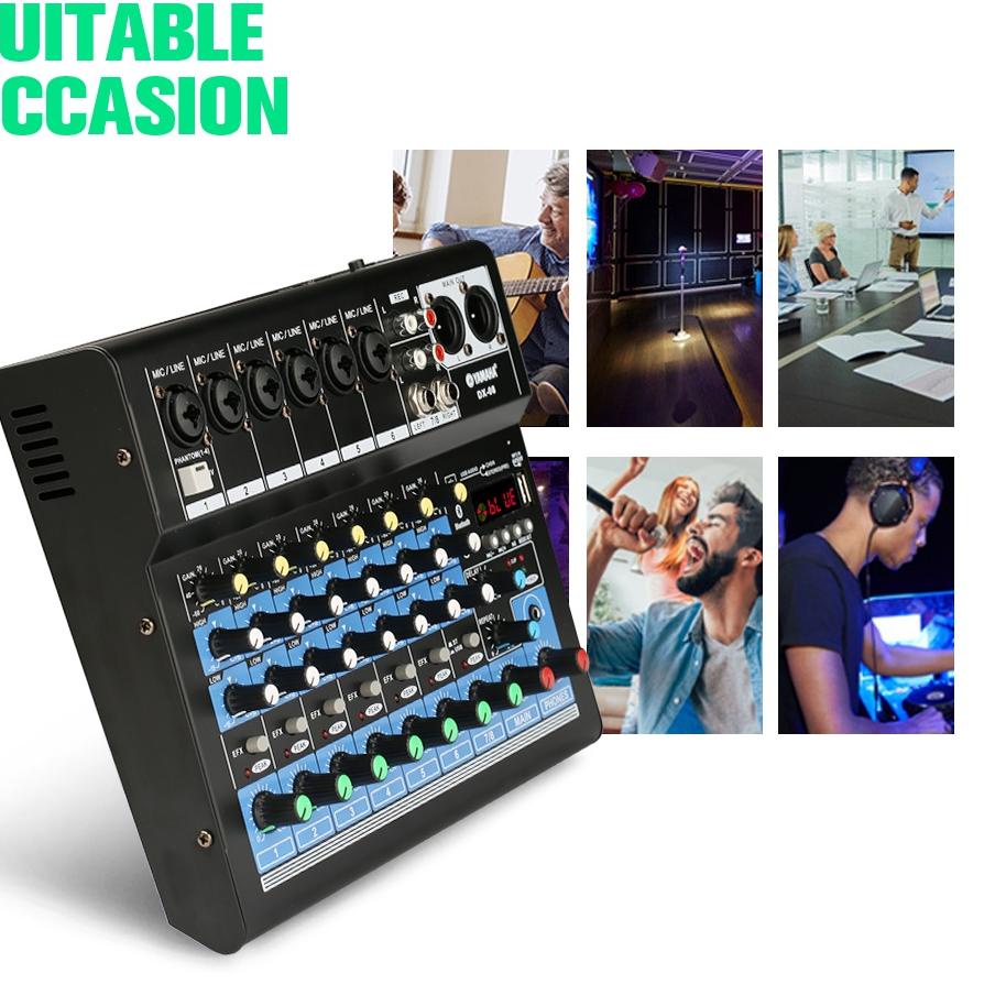 (Recomended) AUDIO MIXER YAMAHA DX08/DX06/DX04 SBLUETOOTH,USB,RECORD,SOUNDCARD,REVERB Mixer audio sa