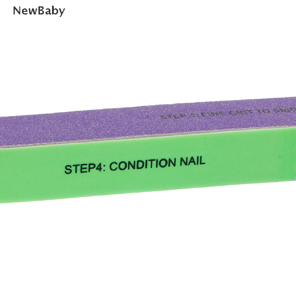 Newbaby 1pc Balok Spons Buffer Kuku 7 Sisi Untuk Manicure / Nail Art