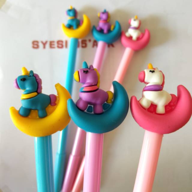 

Pulpen/Pen Gel Karakter Lucu Unik Mon Little Pony (Pony Kecil di Bulan)