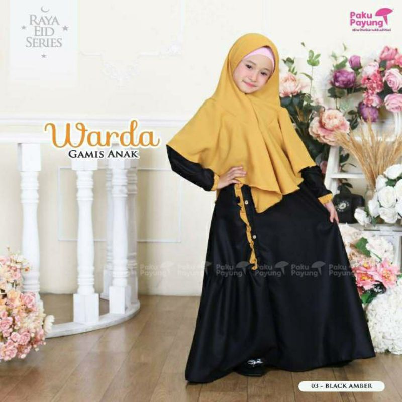 gamis paku payung warda