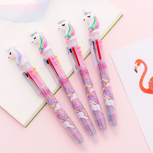 MK974 PULPEN 6 COLOR KARAKTER UNICORN TINTA WARNA WARNI MK974 PULPEN 6 COLOR KARAKTER UNICORN TINTA WARNA WARNI