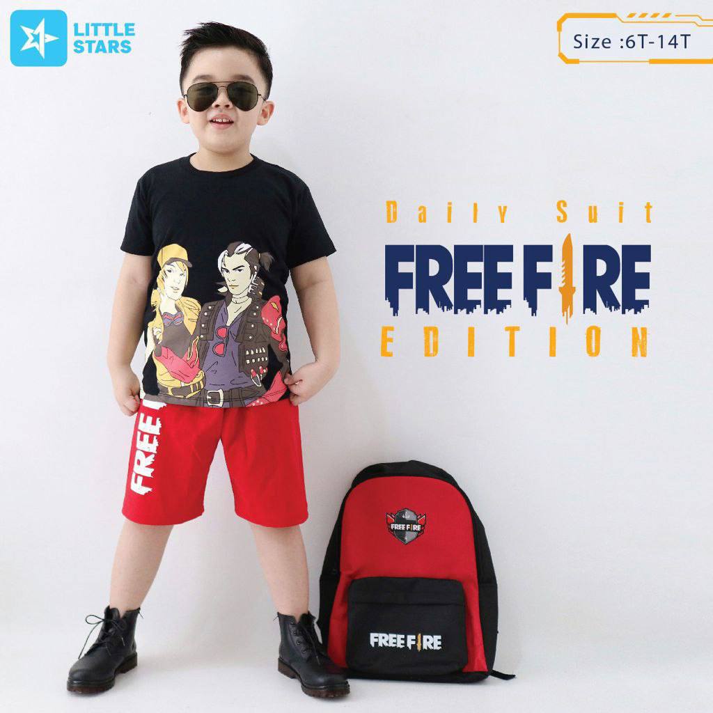 Setelan Anak Daily Suit Free Fire By Little Star