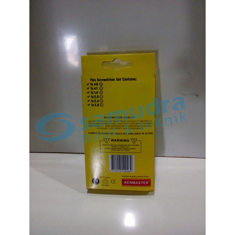 NEW Kenmaster Obeng Jam Set Kecil 6 Pcs TERMURAH