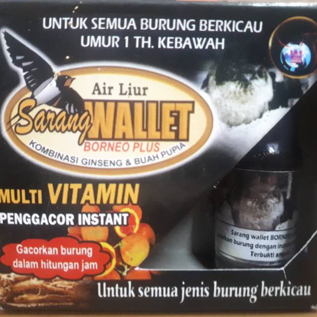 Air Liur Sarang Burung Walet Vitamin Semua Burung Berkicau