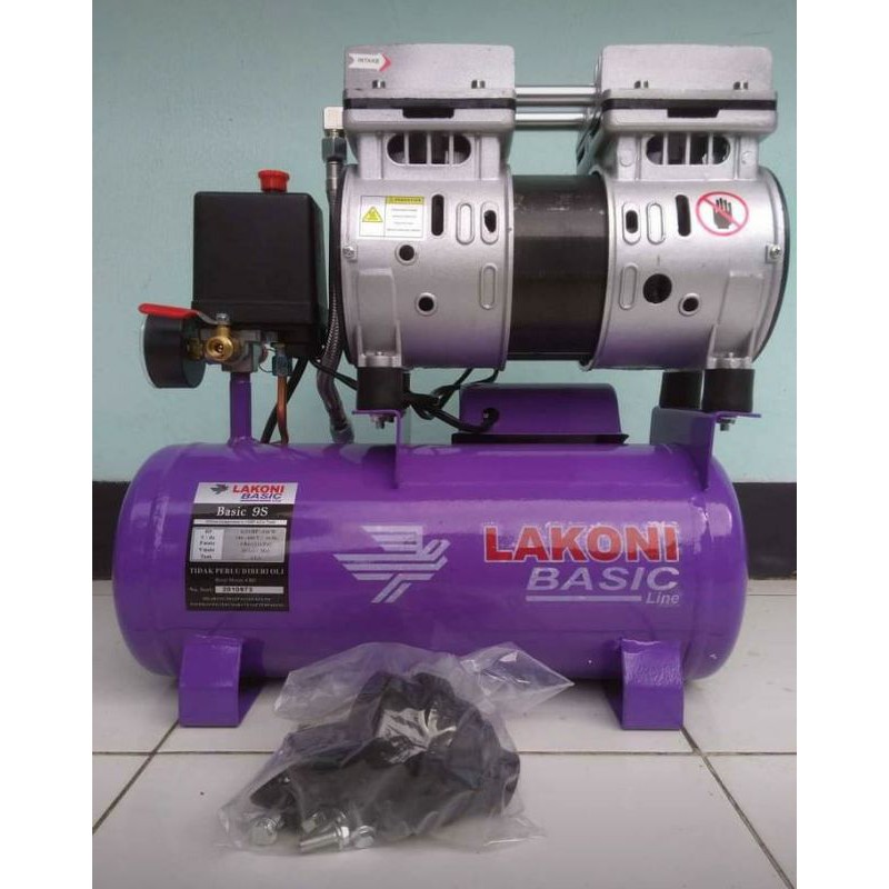 Kompresor mini silent lakoni Basic 9s Oilless