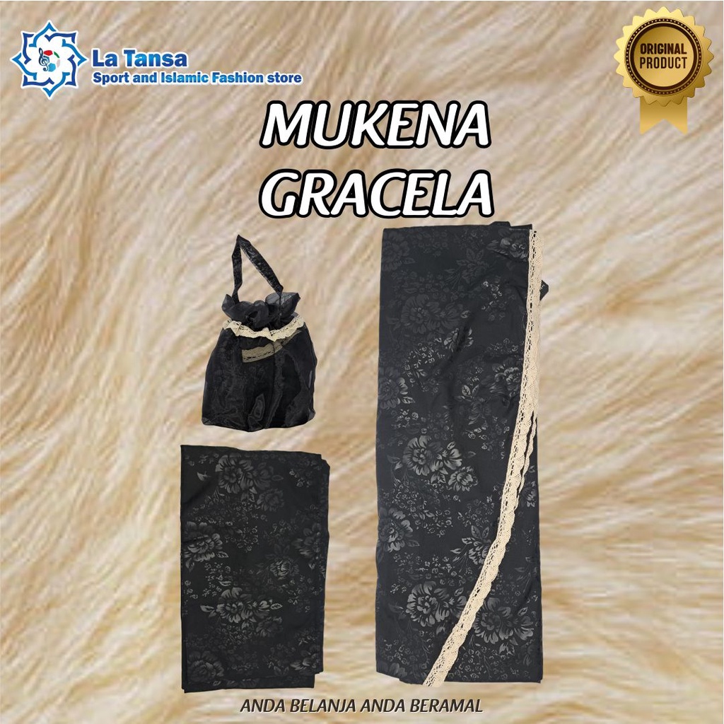 MUKENA GRACELA DEWASA WARNA HITAM