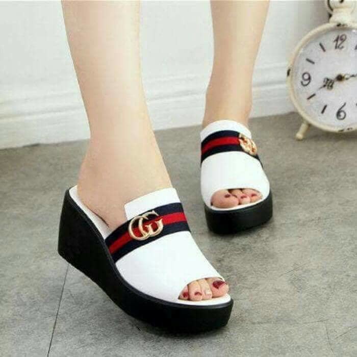 IMPORT Cafana Sandal Wedges Wanita Slop SDW256  Wedges