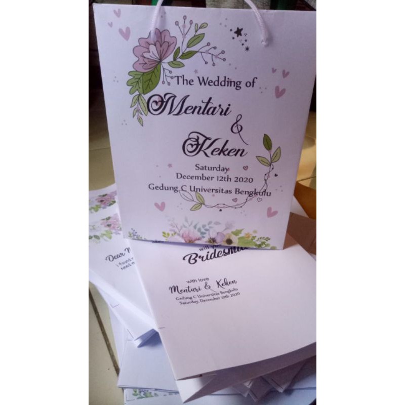 

paperbag putih custom