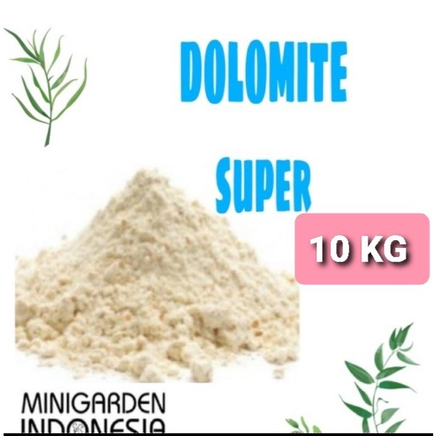 DOLOMIT 10 KG KAPUR PERTANIAN DOLOMITE SUPER ZAK 10KG pupuk netral ph tanah