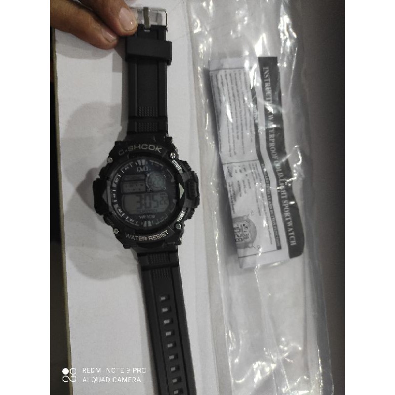 jam tangan pria c shock hitam