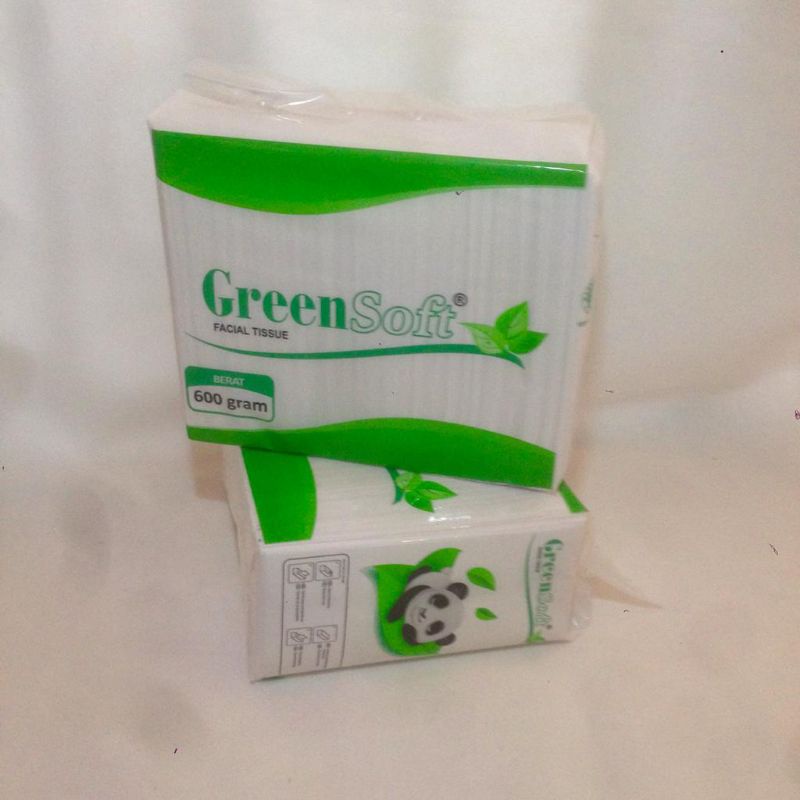 Green Soft Facial Tissue / Tisu Wajah Refill 600 gram