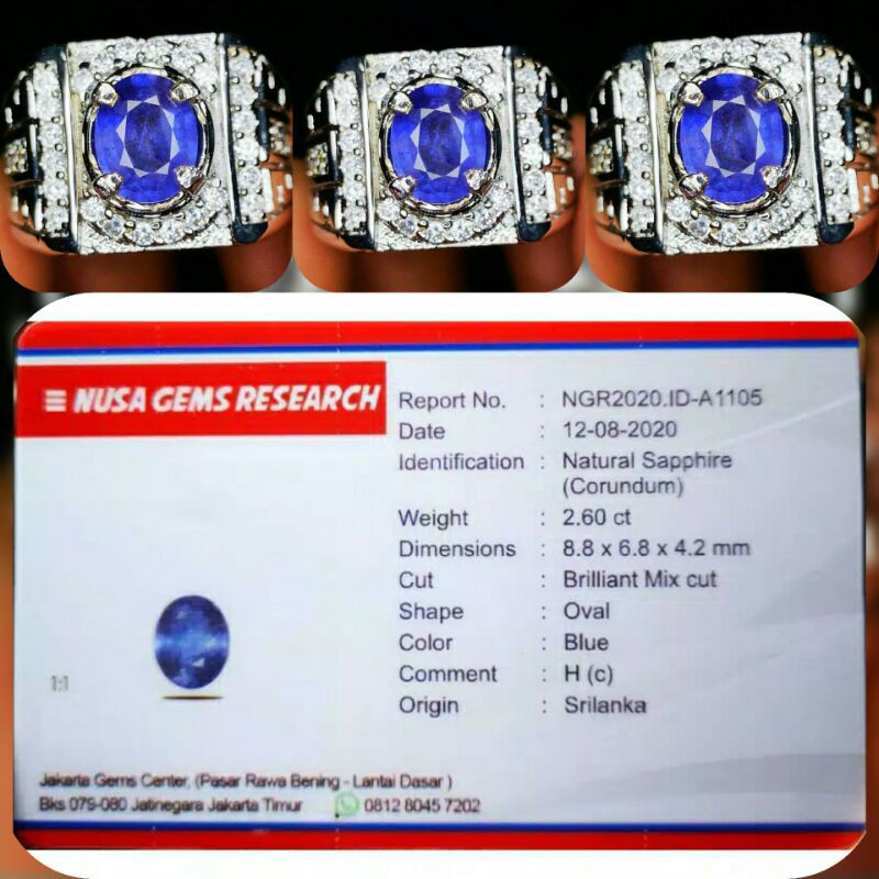 natural royal blue sapphire cylon srilanka