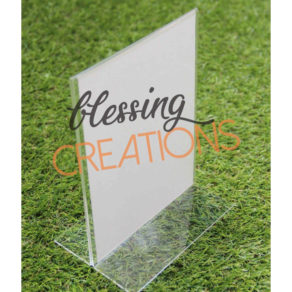 

TENT CARD ACRYLIC/AKRILIK A5 TEGAK PORTRAIT TERMURAH TERLARIS