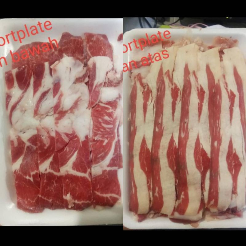 MIX SHORTPLATE 500GR - DAGING SAPI IMPORT - BRONTZ JOGJA