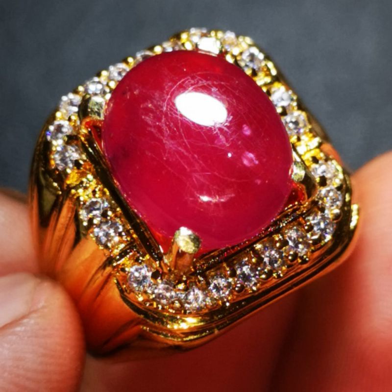 Cincin permata ruby myanmar burma