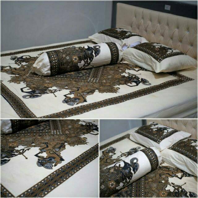 SPREI BATIK SOGA SOGAN MOTIF WAYANG 180X200X10 160x200x20 ...