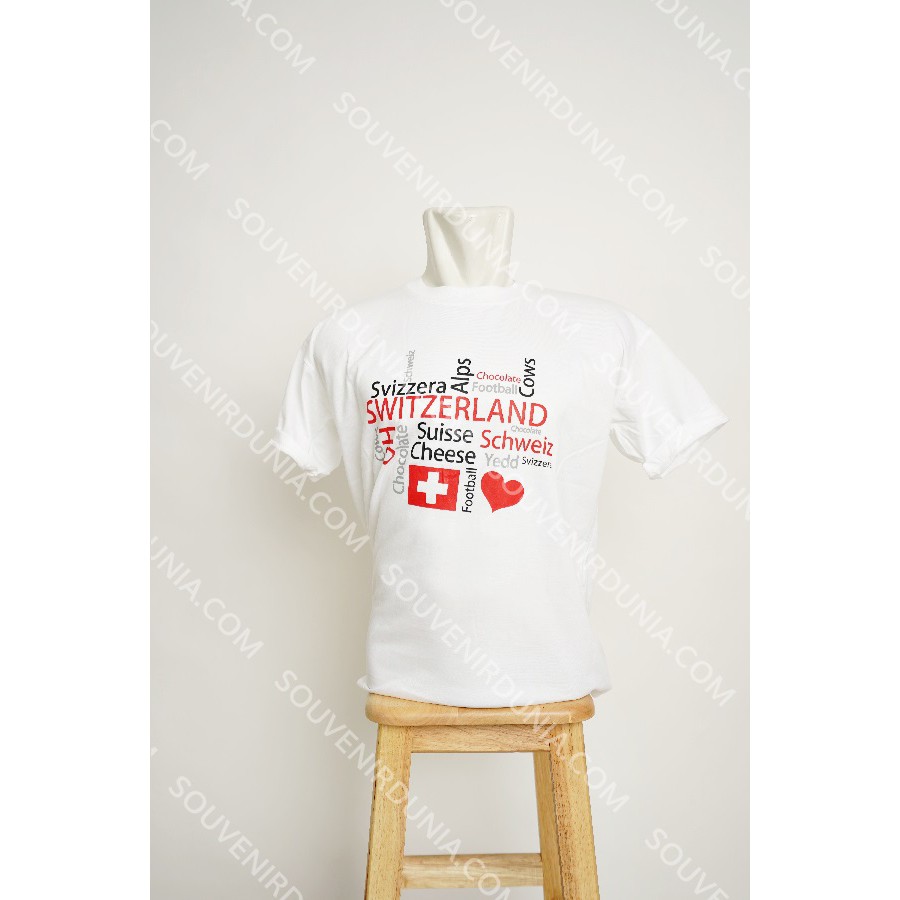 kaos souvenir negara swiss 2