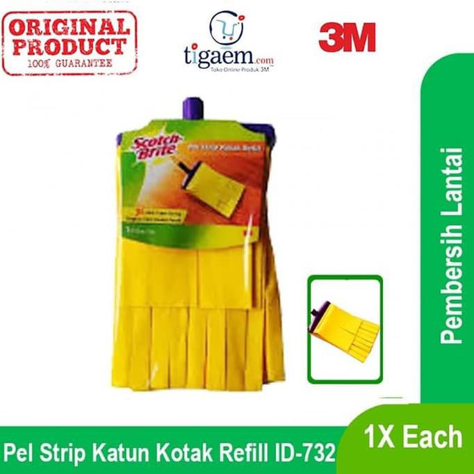 New 3M Scotch Brite Id-732 Pel Strip Kotak Kuning Refill - Harga Murah Segera Beli