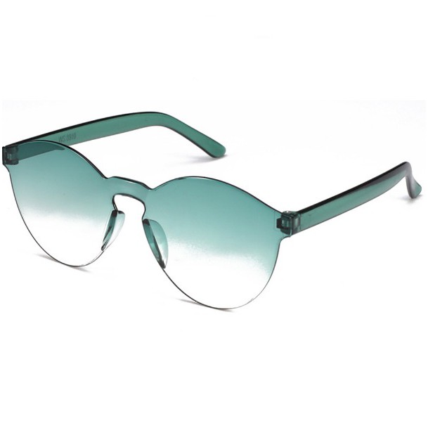 COD - F297 Kaca Mata Dewasa / Kacamata Fashion Wanita Kombinasi Warna / Eyeglasess-Hijau Putih