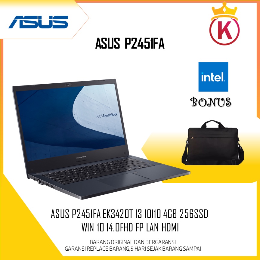 ASUS 14 GARANSI ORIGINAL ASUS INDONESIA FREE TAS & MOUSE