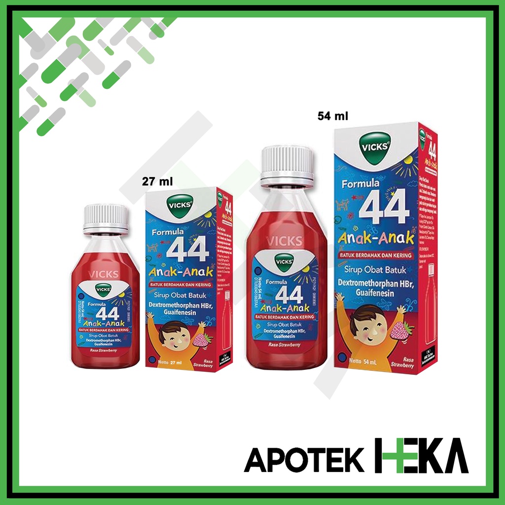 Vicks Formula 44 Anak-Anak Rasa Strawberry - Sirup Obat Batuk Anak (SEMARANG)