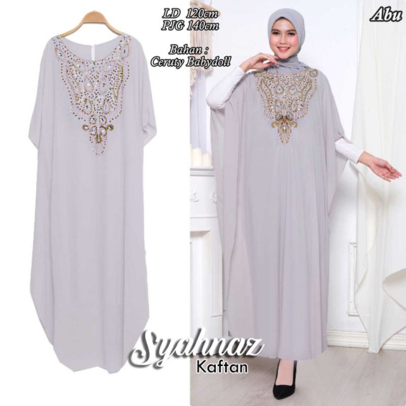 Arnis Kaftan Syahnaz Jumbo Full Payet Ceruty Babydoll