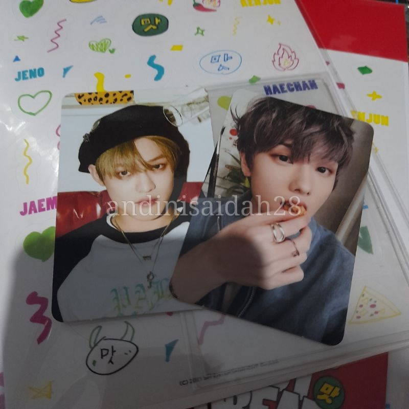 UNSEALED DECO STICKER SET  HOT SAUCE PC JISUNG SELCA / JAEMIN CONCEPT