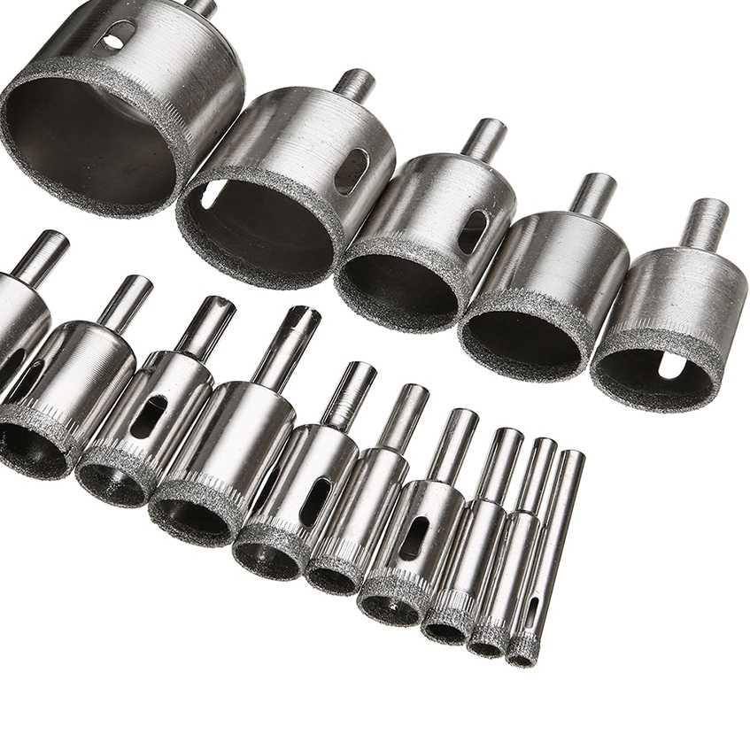 ✅Mantul ⚡ale❤ Mata Bor Diamond Coated Hole Drill Bit 6mm-50mm 15PCS / Mata Bor Keramik Granit Kaca M