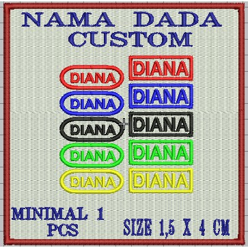 LABEL NAMA BORDIR SATUAN