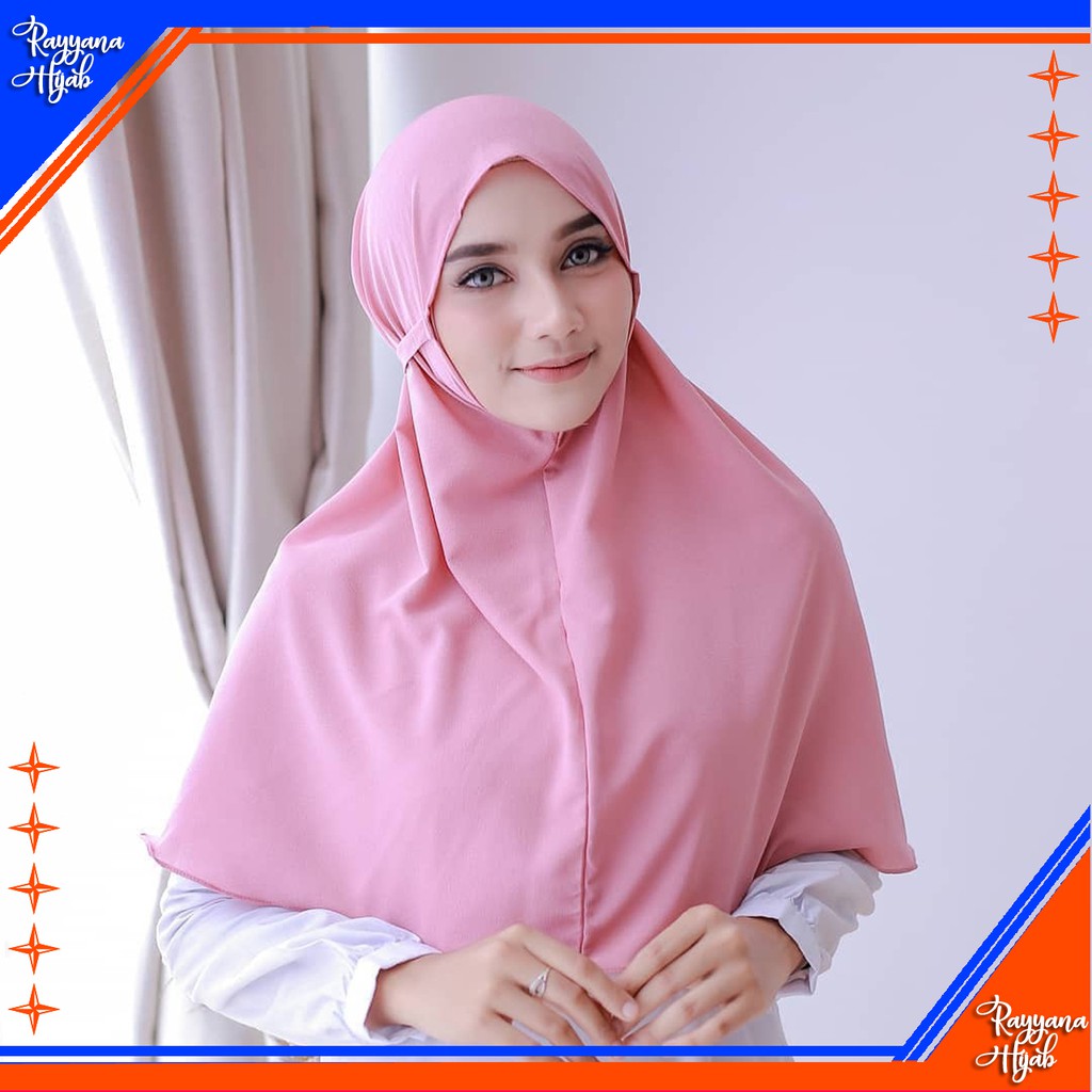 63 Warna  Jilbab  Bergo  Maryam  2 Layer