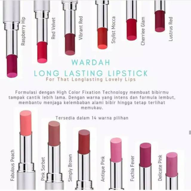 WARDAH LONG LASTING LIPSTICK