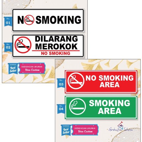 

STIKER DILARANG MEROKOK, STIKER AREA MEROKOK