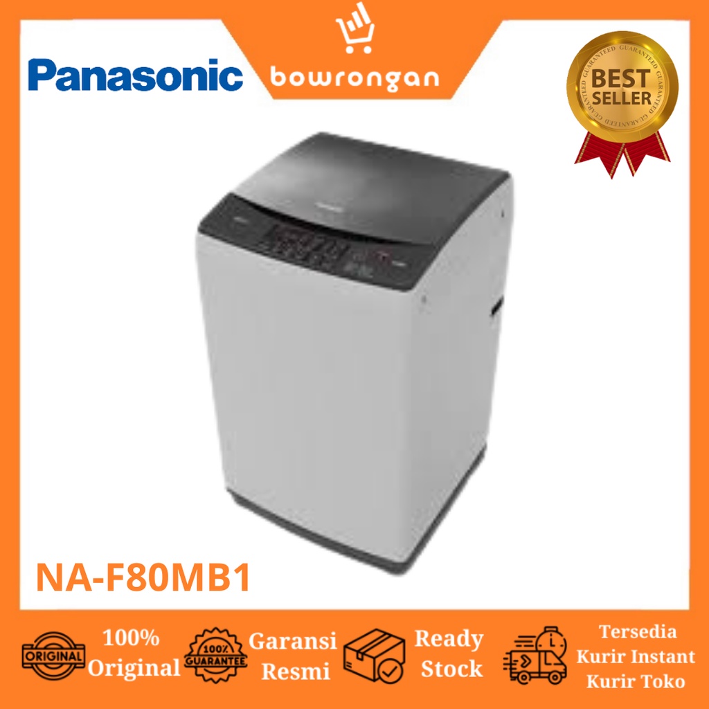 PANASONIC Mesin Cuci Top Loading 8 kg NA-F80MB1