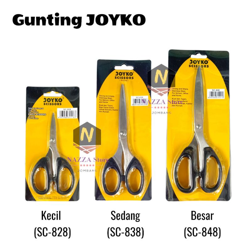 

Gunting Kecil dan Sedang Joyko - M2000 1 pcs