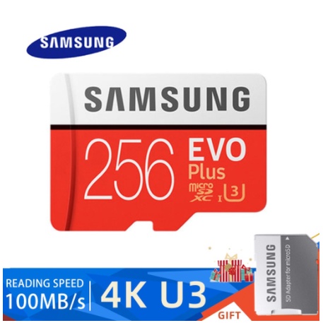 Micro SD Samsung Kartu Memori TF Class10 Kapasitas 256GB  Memory Card