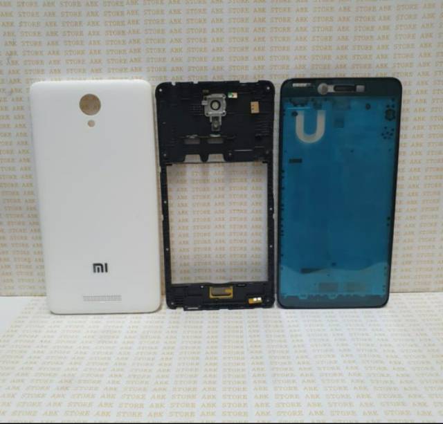 Backdoor Back Casing Housing Xiaomi Redmi Note 2 | Note2 Prime + Tutup mesin Frame Fullset