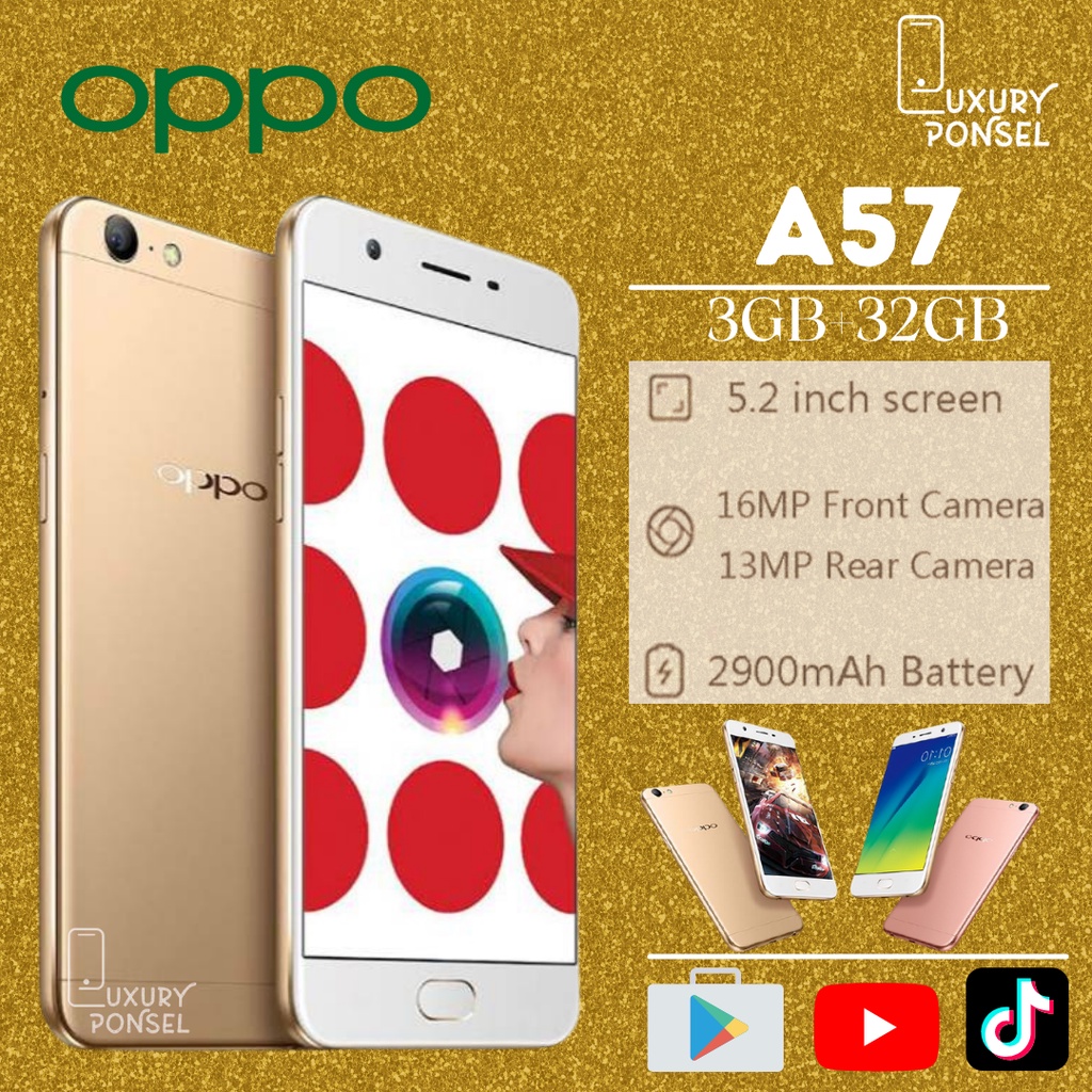 hp murah oppo a57 4/64gb handphone