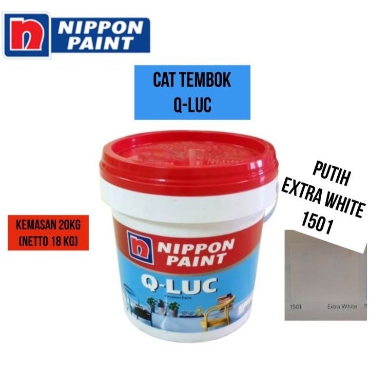 Jual Cat Tembok QLUC 20kg Extra White 1501 Putih Q-LUC Nippon Paint ...