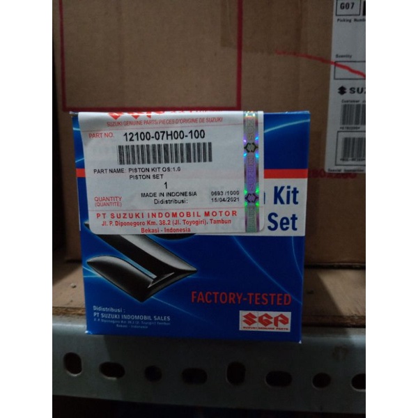 PISTON SET NEW SMASH 110