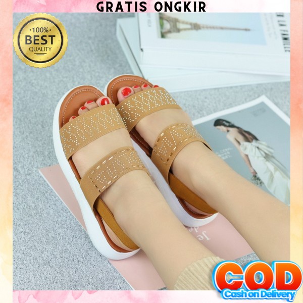 Sandal Sendal Wedges Wanita Import Weges Widges Slop Wanita Cewek Sandal Wijes Wanita Kondangan Wage