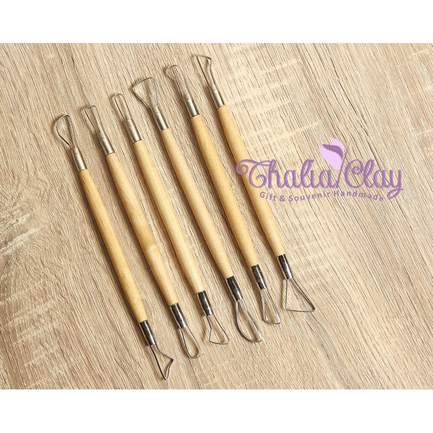 WIRE MODELLING RIBBON TOOLS ALAT BUTSIR KAWAT BUTSIR KERAMIK POTTERY GERABAH